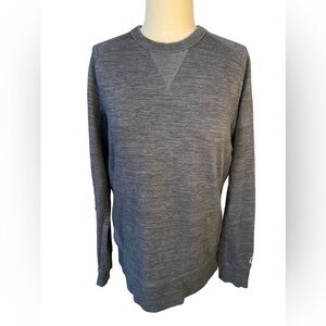 CHAMPION Mens M Pullover Long Sleeve Crew Neck Activewear Sweatshirt Charcoal